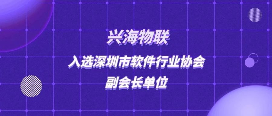 喜報！興海物聯(lián)入選深圳市軟件行業(yè)協(xié)會副會長單位